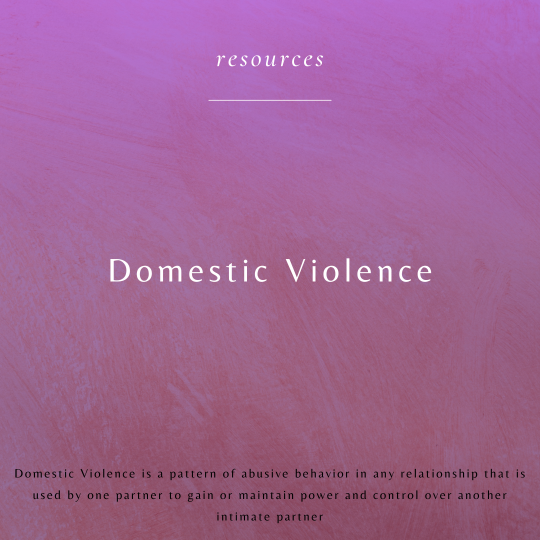 Domestic violence on purple background