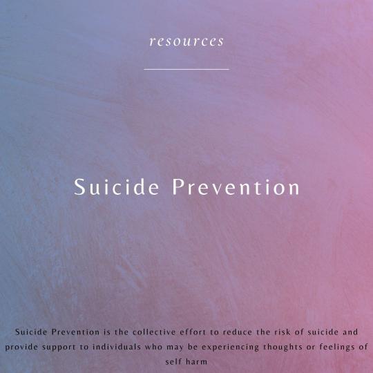 Suicide Prevention on Purple background
